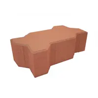 Плитка тротуарная Сигма 220x110x70 мм цвет красный