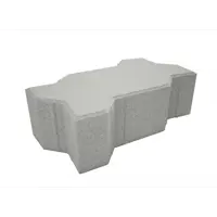 Плитка тротуарная Сигма 220x110x80 мм цвет серый