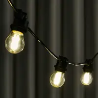 Гирлянда белт-лайт из лампочек Navigator электрическая 220 В 5 м под 10 ламп Е27 цвет черный, лампы не входят в комплект