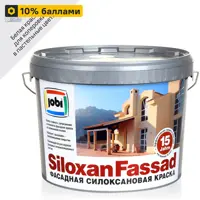Краска фасадная Jobi Siloxanfassad матовая цвет белый база A 10 л