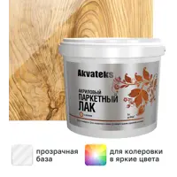Лак паркетный Akvateks акриловый глянцевый бесцветный 5 л