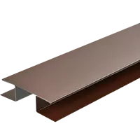 Планка H-образная RAL 8017 цвет шоколад 2 м