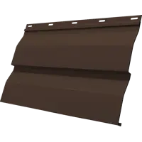 Сайдинг металлический корабельная доска 3 м Шоколад RAL 8017 0.72 м²