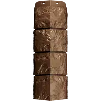 Угол наружный под камень Döcke цвет кедровый орех