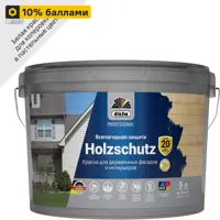 Краска фасадная Dufa Pro Holzschutz шелковисто-матовая цвет белый база 1 9 л