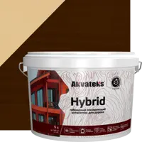 Антисептик Akvateks Hybrid гибридный лессирующий полуматовый палисандр 9 л