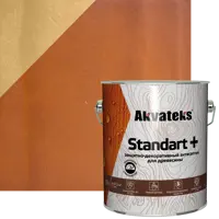 Антисептик защитно-декоративный Akvateks Standart полуматовый тик 2.7 л