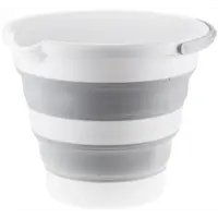 Ведро складное круглое Idea Флекс 10 л полипропилен цвет серый