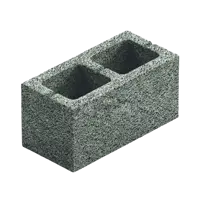 Блок керамзитобетонный D715 390x190x188 мм