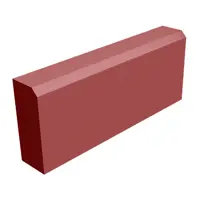 Бордюр 500x200x50 мм красный