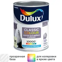 Краска для мебели и дерева Dulux Classic Colour моющаяся матовая прозрачная 0.9 л