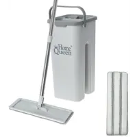 Швабра с ведром для отжима HomeQueen цвет серый