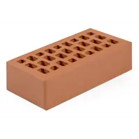 Кирпич облицовочный Volgabrick M200 красный гладкий 250x120x65 мм 1 НФ