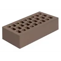 Кирпич облицовочный Volgabrick M200 Нева темно-красный флэш гладкий 250x120x65 мм 1 НФ