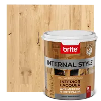 Лак для мебели акриловый Brite Internal Style цвет прозрачный глянцевый 2.5 л
