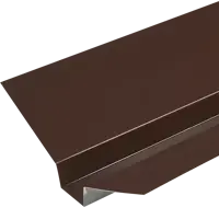 Ендова верхняя 130x50x130 мм 2 м RAL 8017 0.4 мм коричневый