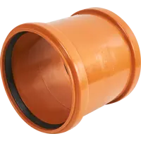 Муфта соединительная Хемкор d160 мм пластиковая для наружной канализации