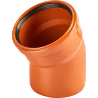 Отвод Хемкор d110 мм 30° пластиковый для наружной канализации