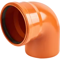 Отвод Хемкор d110 мм 87° пластиковый для наружной канализации