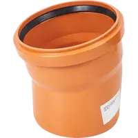 Отвод Хемкор d160 мм 15° пластиковый для наружной канализации