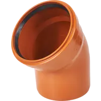 Отвод Хемкор d160 мм 45° пластиковый для наружной канализации