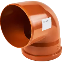 Отвод Хемкор d160 мм 87° пластиковый для наружной канализации