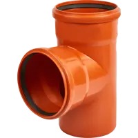 Тройник Хемкор d160x160 мм 87° пластиковый для наружной канализации