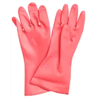 Перчатки латексные с хлопковым напылением Хозяюшка Мила размер S