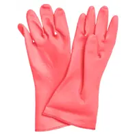 Перчатки латексные с хлопковым напылением Хозяюшка Мила размер M