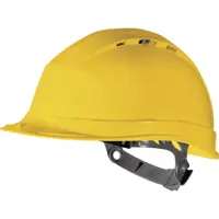 Каска защитная Delta Plus Quartz I желтая с вентиляцией