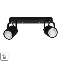 Спот поворотный Arte Lamp Mizar 2 лампы GU10 4 м² цвет черный