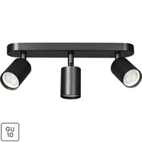 Спот поворотный Arte Lamp Aquarius 3 лампы GU10 6 м² цвет черный