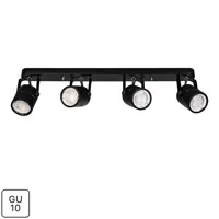 Спот поворотный Arte Lamp Mizar 4 лампы GU10 8 м² цвет черный