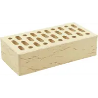 Кирпич облицовочный Ярославль М150 слоновая кость рифленый 250x120x65 мм 1 НФ