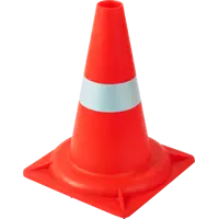 Конус дорожный 320 мм красно-белый
