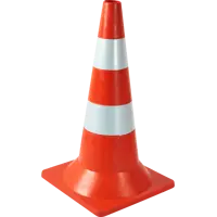 Конус дорожный 520 мм красно-белый