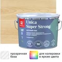 Лак яхтный Tikkurila Unica Super Strong База ЕР бесцветный высокоглянцевый 9 л
