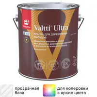 Краска для деревянных фасадов Tikkurila Valtti Ultra матовая прозрачная база С 2.7 л