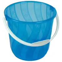 Ведро-спираль круглое Бриг пластик 10 л цвет голубой