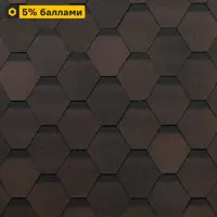 Гибкая черепица Технониколь Оптима коричневый 3 м²