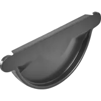 Заглушка желоба сталь 70 мм 170 мм цвет серый