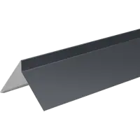 Планка ветровая для мягкой кровли 110x120x2000 мм 0.4 мм RAL 7024 серый