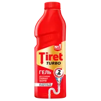 Гель для удаления засоров в трубах Tiret Turbo 1 л