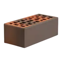 Кирпич облицовочный Volgabrick Флеш М200 гладкий коричневый 250x120x88 мм 1.4 НФ