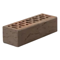 Кирпич облицовочный Volgabrick Флеш Руст М200 коричневый 250x85x65 мм 0.7 НФ