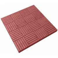 Плитка тротуарная Паркет 300x300x30 мм красный