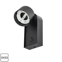 Спот поворотный IEK 4041 1 лампа GX53 2 м² цвет черный