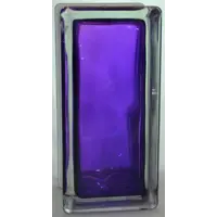 Стеклоблок Vitrablock Волна окрашенный внутри половинка цвет аметист