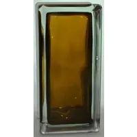 Стеклоблок Vitrablock Волна окрашенный внутри половинка цвет бронзовый