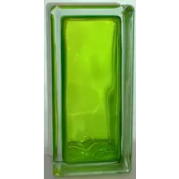 Стеклоблок Vitrablock Волна окрашенный внутри половинка цвет трахун